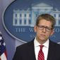 White House spokesman Jay Carney listens to a question during his daily news briefing at the White House in Washington on May 15, 2013. (Associated Press)