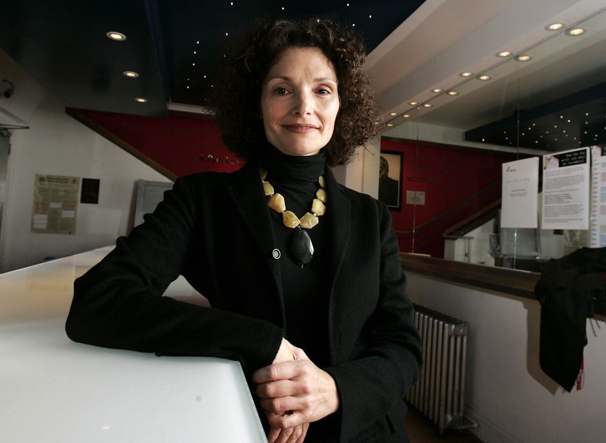 ** FILE ** American actress Mary Elizabeth Mastrantonio attends the artist-led volunteer committee "Act for Darfur" in London in2007. (AP Photo/Nathan Strange)