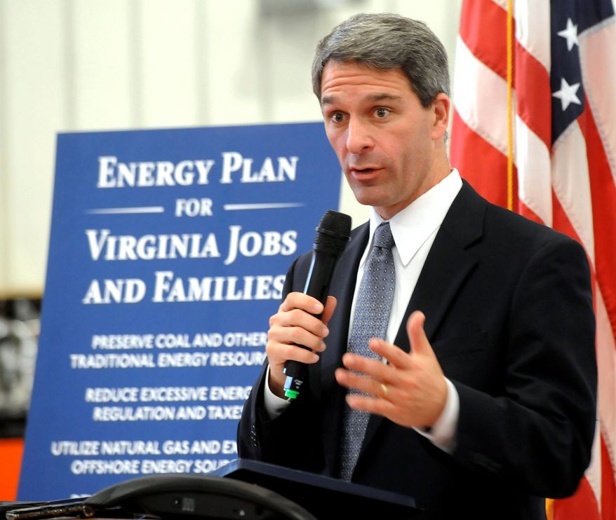 Virginia Attorney General Kenneth T. Cuccinelli II will accept the GOP nomination for governor Saturday. Mr. Cuccinelli has set his own political course, distancing himself from Gov. Bob McDonnell and Lt. Gov. Bill Bolling. (Associated Press)
