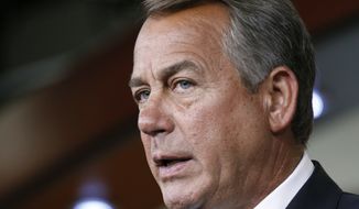 ** FILE ** House Speaker John A. Boehner, Ohio Republican (Associated Press)