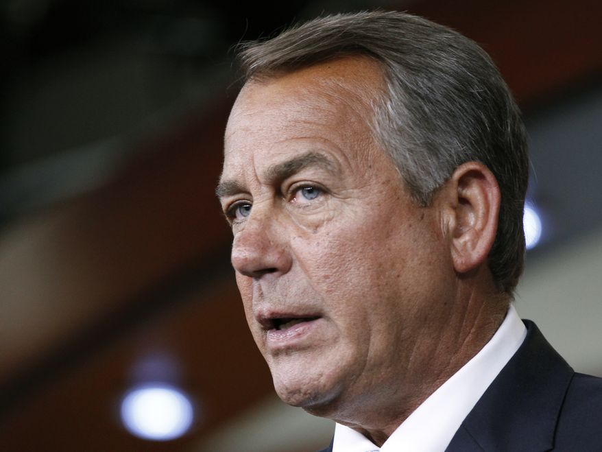 ** FILE ** House Speaker John A. Boehner, Ohio Republican (Associated Press)