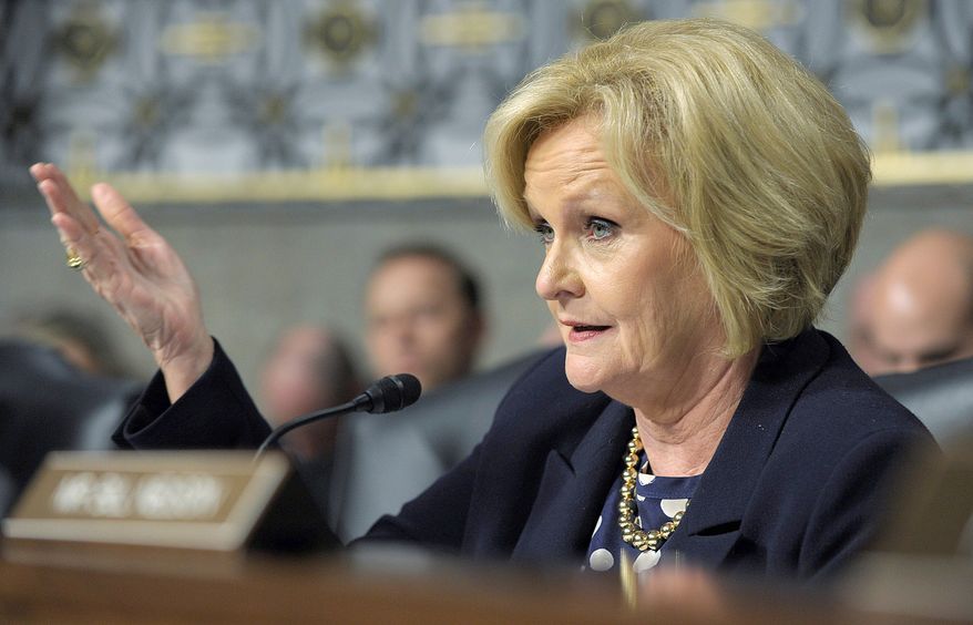** FILE ** Sen. Claire McCaskill, Missouri Democrat. (Associated Press)