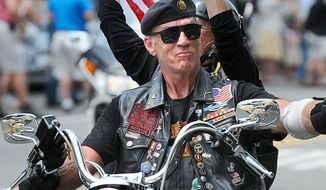 Rolling Thunder Inc. National Executive Director Artie Muller will be leading the way during the 26th annual Ride for Freedom. &quot;Always remember our troops serving,&quot; he said. (The Washington Times)