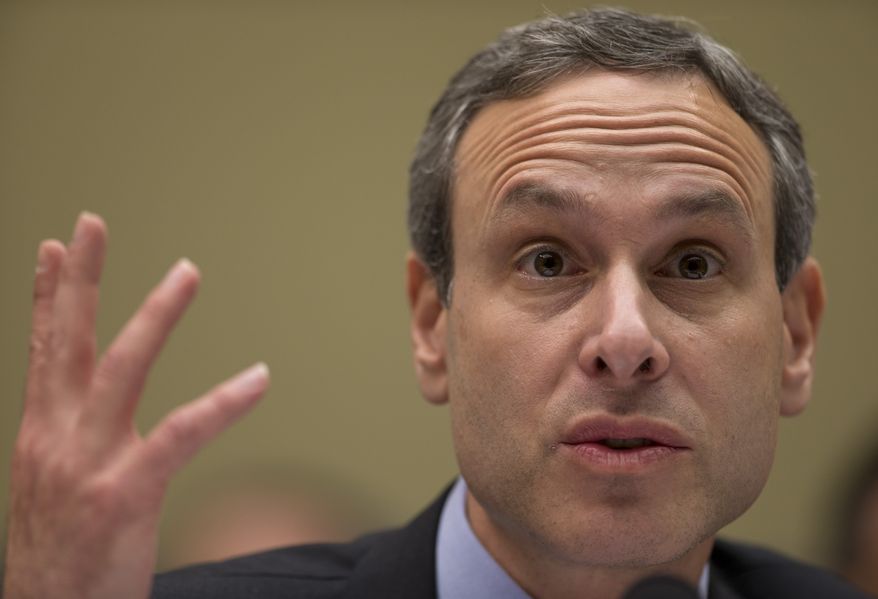 Former IRS Commissioner Douglas Shulman testifies on Capitol Hill in Washington on May 22, 2013, before the House Oversight the Government Reform Committee hearing to investigate the extra scrutiny IRS gave to tea party and other conservative groups that applied for tax-exempt status. (Associated Press)