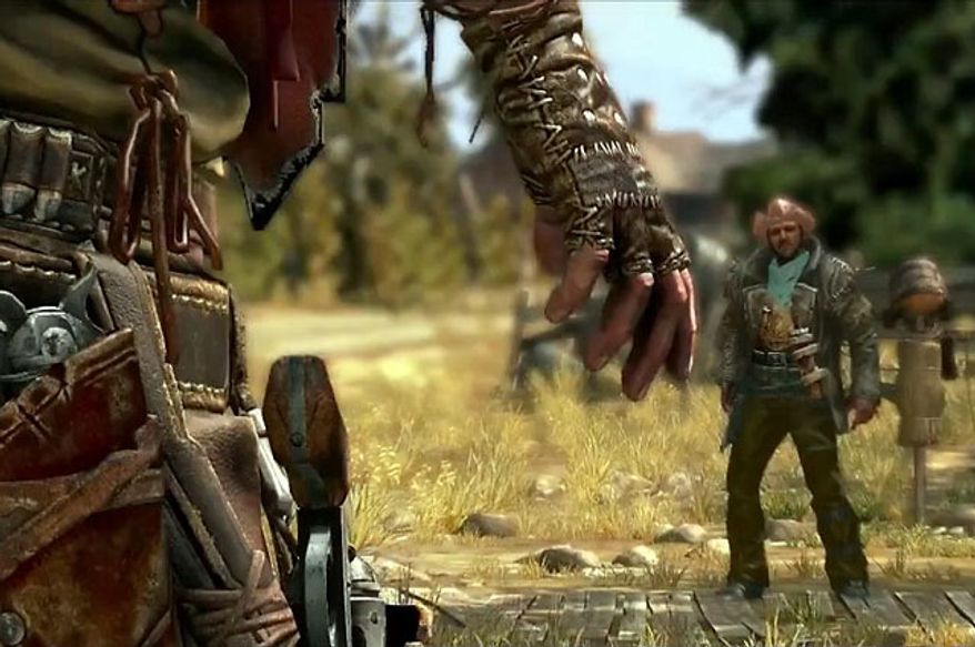 Watch for an enemy's itchy trigger finger and draw your weapon in the first person shooter Call of Juarez: Gunslinger.