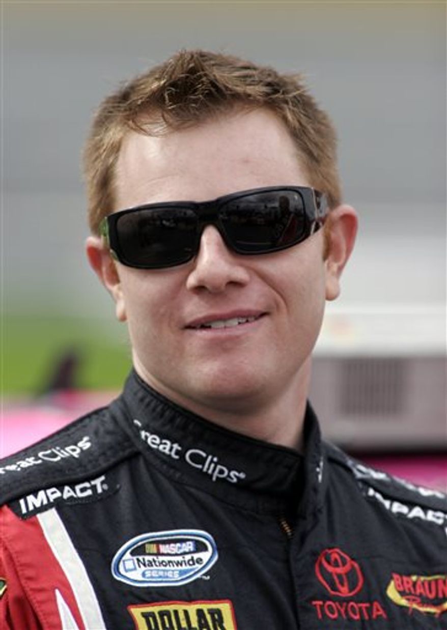 FILE - This Oct. 16, 2009, file photo, shows driver Jason Leffler at Lowe's Motor Speedway in Concord, N.C. Leffler died after an accident Wednesday, June 12, 2013, at a dirt car event at Bridgeport Speedway. The 37-year-old Leffler, a two-time winner on the Nationwide Series, was pronounced dead shortly after 9 p.m., New Jersey State Police said. (AP Photo/Bob Jordan, File)