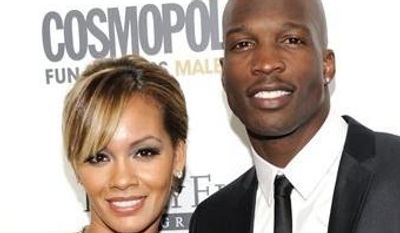 **FILE** This March 7, 2011 file photo shows NFL Football player and reality television star Chad Johnson and Evelyn Lozada attending Cosmopolitan Magazine&#39;s Fun Fearless Males of 2011 event in New York. Johnson could get jail time for a probation violation stemming from an altercation with his then-wife. The 35-year-old formerly known as Chad Ochocinco pleaded no contest to head-butting Lozada during an argument in August. (AP Photo/Evan Agostini, File)