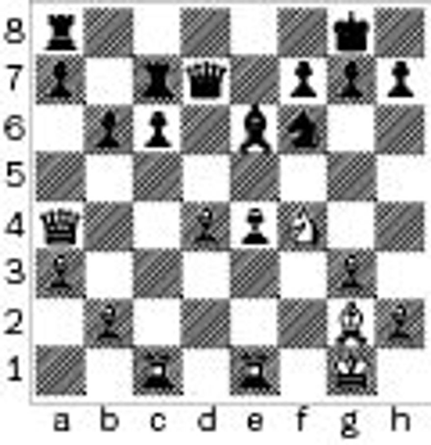 Carlsen-Anand after 21...Qd7.