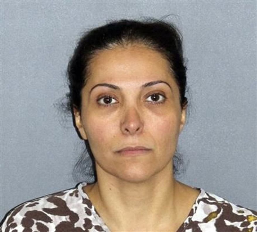 **FILE ** Meshael Alayban, who was arrested July 9, 2013 in Irvine, Calif., allegedly held a domestic servant against her will. Alayban, who prosecutors said is one of the wives of Saudi Prince Abdulrahman bin Nasser bin Abdulaziz al Saud, was expected to appear in an Orange County court for arraignment Thursday, July 11, 2013. (AP Photo/Irvine Police Department, File)