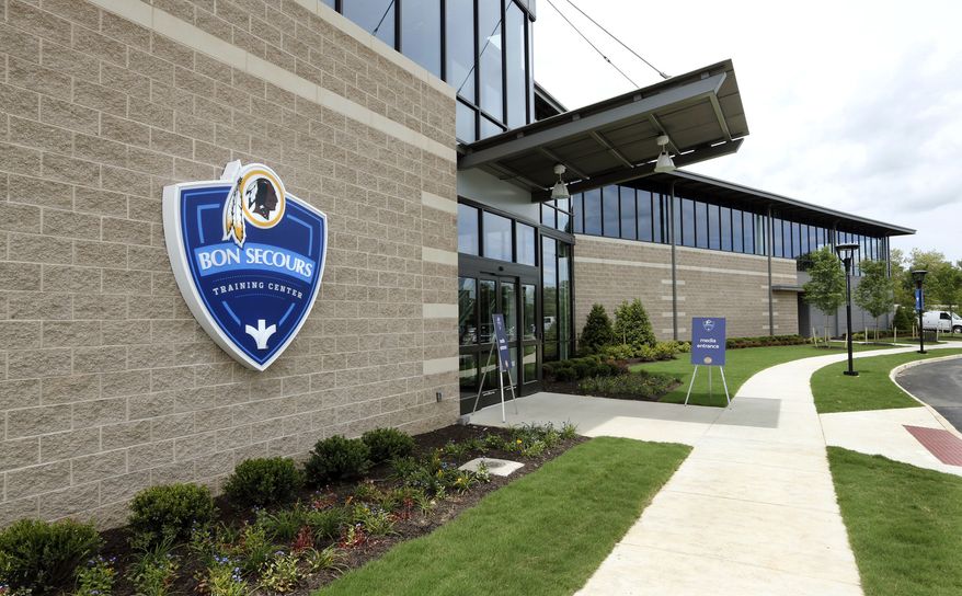 **FILE** The Washington Redskins NFL football team's new Bon Secours Washington Redskins Training Center had its grand opening Monday, July 8, 2013 in Richmond, Va. (AP Photo/Richmond Times-Dispatch, P. Kevin Morley)
