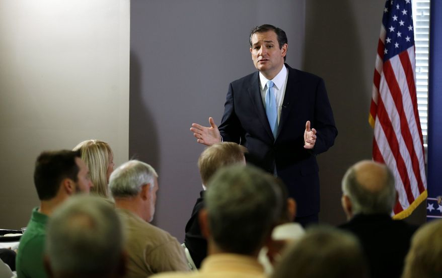 "Now is the single best time and best opportunity to defeat Obamacare. No. 2, this is a fight that we can win. And No. 3, only the American people can win this," said Sen. Ted Cruz, Texas Republican. (Associated Press)