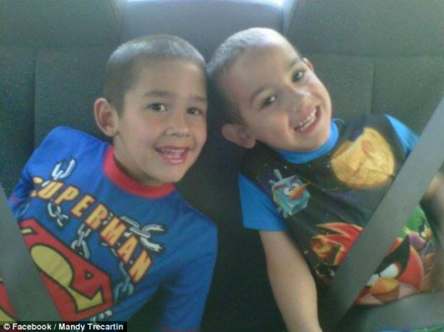Noah and Connor Barth were strangled by a python during a sleepover. (credit: Facebook/Mandy Trecartin)