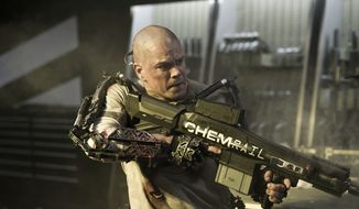 Matt Damon in a scene from &quot;Elysium.&quot; (AP Photo/TriStar, Columbia Pictures - Sony, Kimberley French)