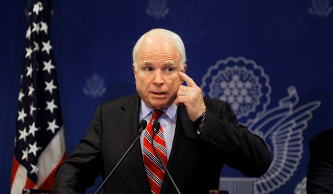 &quot;Right now, there is kind of a generational change. Young Americans do not trust this government. Without trust in government, you can’t do a lot of things. There’s a young generation who believes [NSA leaker Edward Snowden] some kind of Jason Bourne,&quot; says Sen. John McCain, Arizona Republican. (Associated Press)