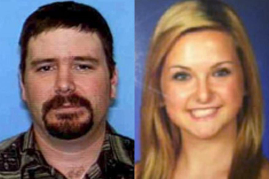 ** FILE ** James Lee DiMaggio (left), 40, and Hannah Anderson, 16, are pictured in a combination of undated file photos provided by the San Diego Sheriff's Department. (AP Photo/San Diego Sheriff's Department)