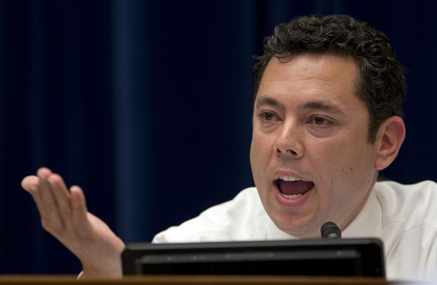 **FILE** House Oversight and Government Reform Committee member Rep. Jason Chaffetz, Utah Republican, speaks May 22, 2013, on Capitol Hill during the committee&#39;s hearing to investigate the extra scrutiny IRS gave to tea party and other conservative groups that applied for tax-exempt status. (Associated Press)