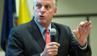 Terry McAuliffe has made a point that Republican Kenneth T. Cuccinelli II&#39;s comments about the lesbian and gay community are inimical to economic growth. The numbers, however, say Virginia has done well in the past four years under GOP leadership. (Associated Press)