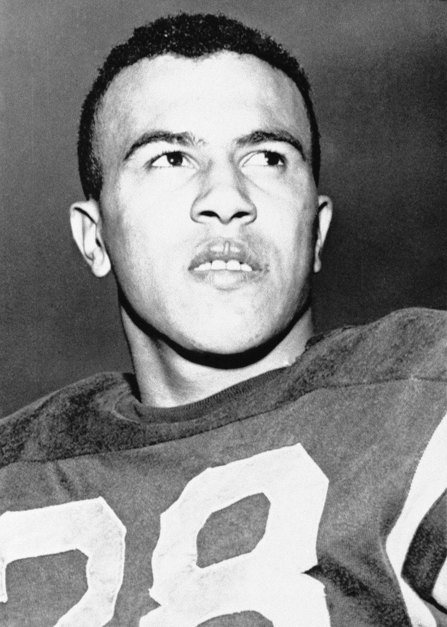 **FILE** Darryl Hill of Kenilworth, Md., is pictured in 1961, when he starred on the Navy plebe team, scoring seven touchdowns, before transferring to Maryland. (AP Photo)