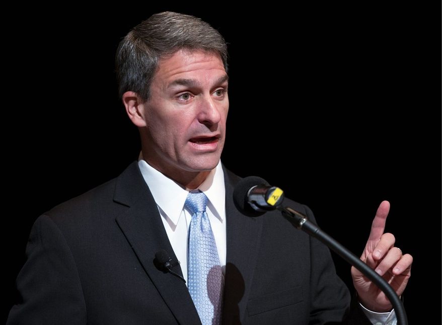 Attorney General Kenneth T. Cuccinelli II, the Republican candidate for Virginia governor, has brought the importance of the state's coal industry back into the campaign picture. A new ad cites Democrat Terry McAuliffe's words as a candidate four years ago that "as governor, I never want another coal plant built." (associated press photographs)