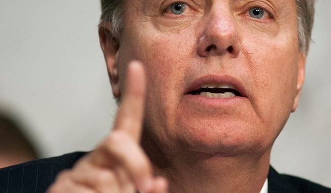 &quot;There is apparently not a whole lot of will by Republicans or Democrats to make the concept a reality,&quot; Sen. Lindsey Graham, South Carolina Republican, said about biometric technology at land and sea ports. (Associated Press)