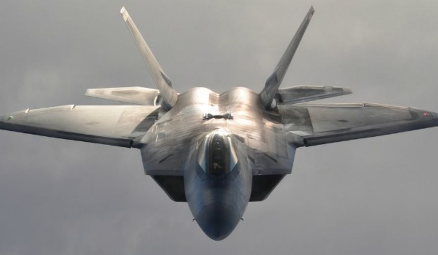 An F-22 fighter jet (U.S. Air Force) ** FILE **