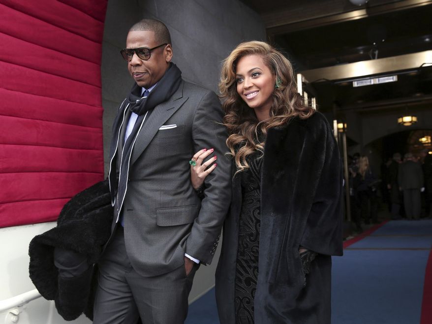 Beyonce and Jay-Z topped Forbes&#39; list, with the celebrity entertainers raking in an estimated $95 million over the past year.