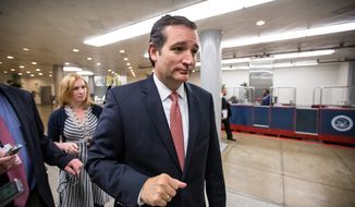 Sen. Ted Cruz, Texas Republican, is facing a moment of truth in his fight to defund Obamacare, according to many media outlets. (ASSOCIATED PRESS)