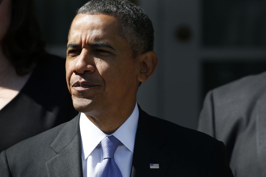 ** FILE ** President Barack Obama arrives to speak about the Affordable Care Act, his signature health care law, in the Rose Garden at the White House in Washington, Tuesday, Oct. 1, 2013. Congress plunged the nation into a partial government shutdown Tuesday as a long-running dispute over President Barack Obama's health care law forced about 800,000 federal workers off the job, suspending all but essential services. (AP Photo/Charles Dharapak)