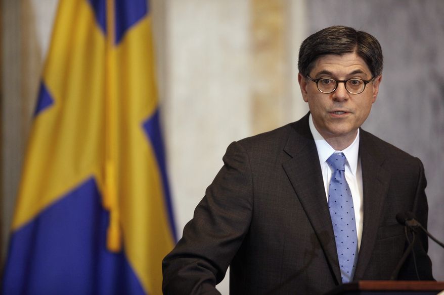 Treasury Secretary Jack Lew (Associated Press)