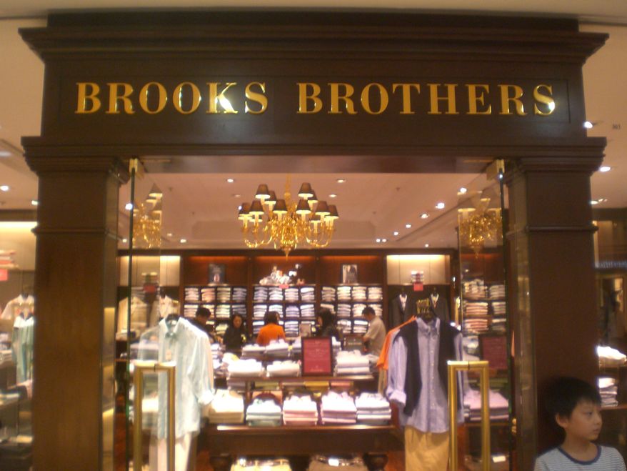 A Brooks Brothers retail clothing establishment.