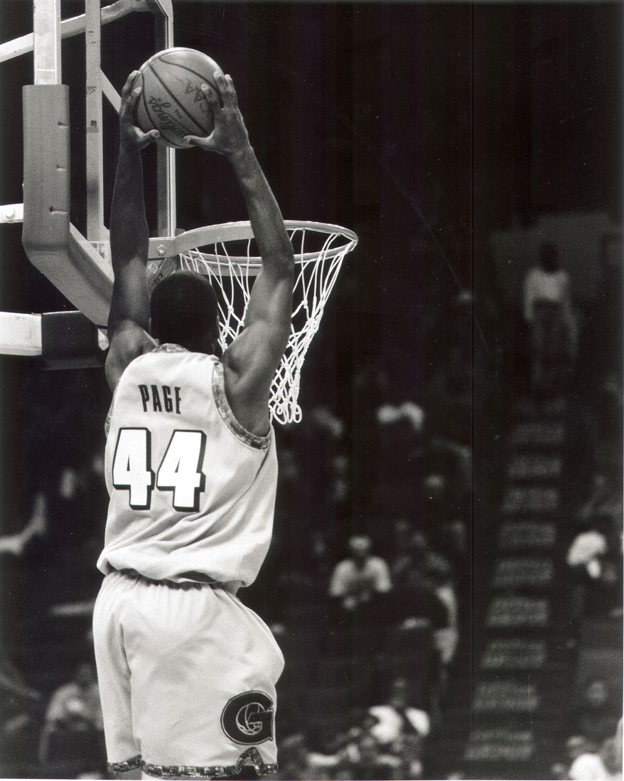 **FILE** Former Georgetown star Victor Page led the Big East in scoring in 1996-97. He's currently serving a 10-year jail sentence in Prince George's County.