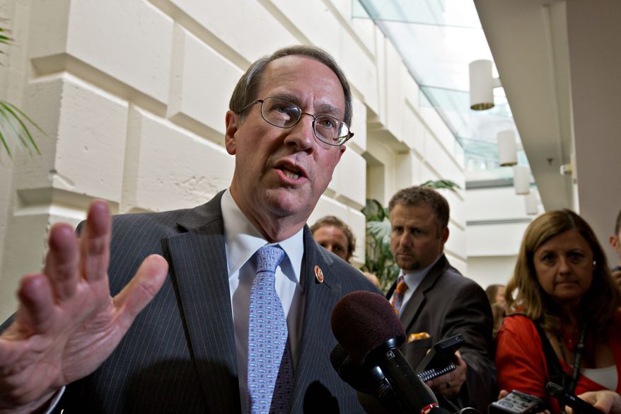 Rep. Robert W. Goodlatte, Virginia Republican, says any Internet sales tax his committee would consider must be simple for online merchants to administer. (Associated Press)