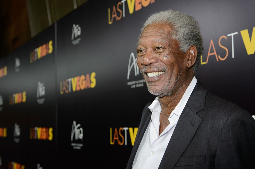 Actor Morgan Freeman arrives at the after party for a screening of CBS Films' 'Last Vegas' at Haze Nightclub at the ARIA Resort & Casino at CityCenter on Oct. 18, 2013 in Las Vegas, Nevada. (Photo by Al Powers/Powers Imagery/Invision/AP)
