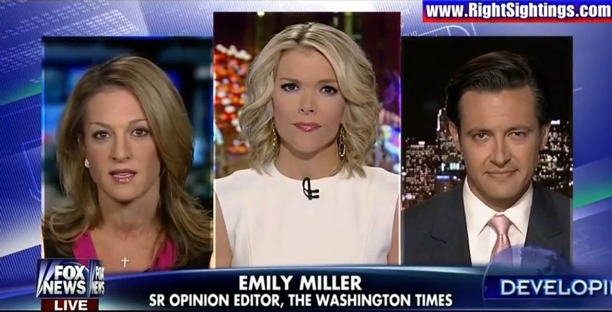 Emily Miller on Fox News with Megyn Kelly. Oct. 22, 2013.