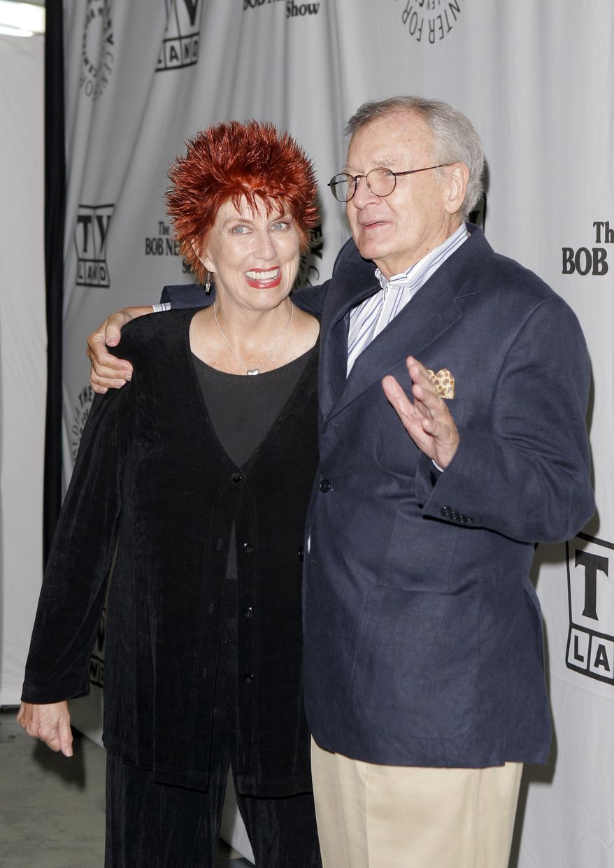 Actress Marcia Wallace and actor Bill Daily arrive for TV Land's 35th-anniversary tribute to "The Bob Newhart Show" in Beverly Hills, Calif., on Wednesday, Sept. 5, 2007. Miss Wallace, who played a receptionist on the show, as well as voicing the role of Edna Krabappel on the animated "The Simpsons," has died at age 70. (AP Photo/Mark J. Terrill)