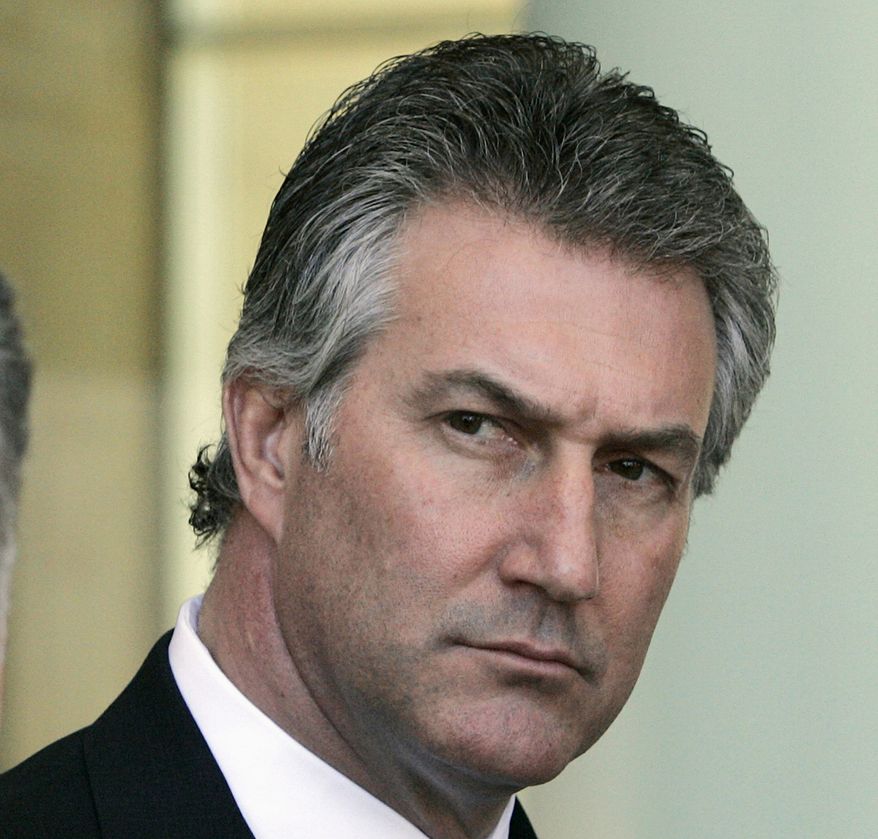 Then-Rep. Rick Renzi, Arizona Republican, is pictured in 2008. On Oct. 28, 2013, Renzi was sentenced to three years in prison for convictions on public corruption, money laundering and other charges. (AP Photo/Ross D. Franklin)