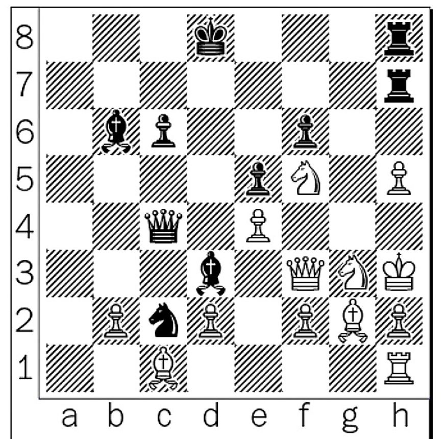 Morozevich-Laznicka after 33...Qc4.