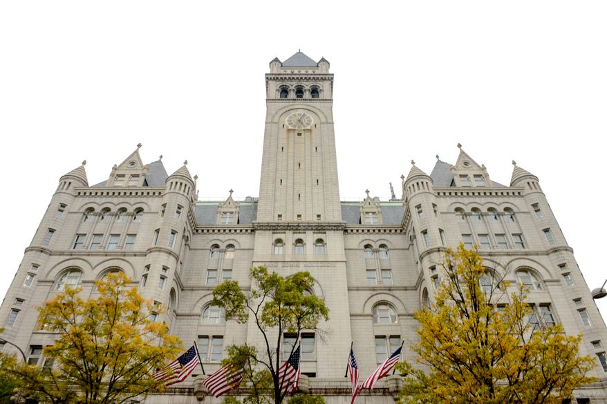 Donald Trump has announced plans to convert the Old Post Office on Pennsylvania Ave. into a hotel, Washington, D.C., Thursday, October 31, 2013. (Andrew Harnik/The Washington Times)