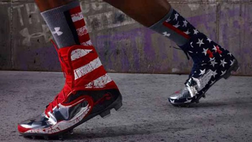 The Northwestern University Wounded Warrior uniforms made by Under Armor are drawing criticism ahead of game against Michigan. (credit: NU Athletics)