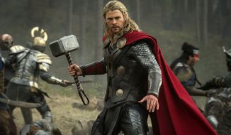Chris Hemsworth in a scene from &quot;Thor: The Dark World.&quot; (AP Photo/Walt Disney Studios/Marvel, Jay Maidment)