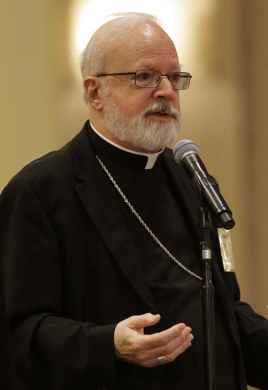 Cardinal Sean O'Malley, of Boston, speaks at the United States Conference of Catholic Bishops' annual fall meeting in Baltimore, Monday, Nov. 11, 2013, their first national meeting since Pope Francis was elected. (AP Photo/Patrick Semansky)