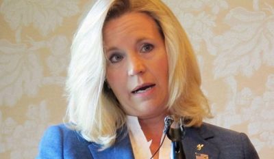 ** FILE ** Liz Cheney, who espouses the neoconservative views of her father, former Vice President Dick Cheney, is challenging Sen. Michael B. Enzi, who has been swiftly endorsed by libertarian Sen. Rand Paul. (Associated Press)