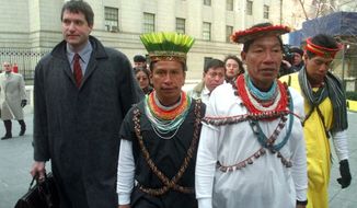 The trial in New York of lawyer Steven Donziger, who brought natives of the Ecuadorean Amazon to court with him in 1999, reaches a climax this week as he defends himself against charges that he engineered a record-breaking $19 billion judgment against Chevron Corp. for contamination of the Amazon rain forest. Ecuador had originally opposed the class-action suit, filed in 1993 on behalf of indigenous Indians and others. (Associated Press)