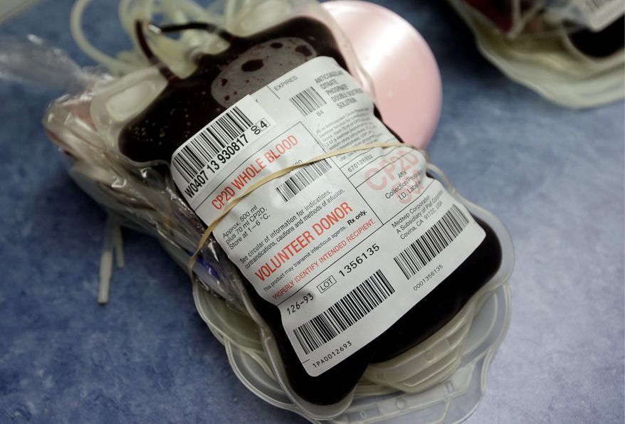 Demand for donor blood is dwindling because of fewer elective surgeries, medical advances that curb bleeding and other "patient blood-management" strategies. (Associated Press)