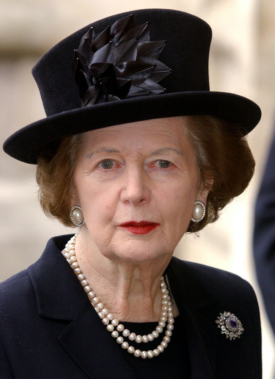 Former British Prime Minister Margaret Thatcher (AP Photo)
