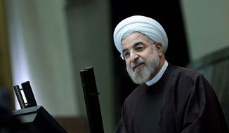 Iranian President Hassan Rouhani says Sunday that the nuclear deal with world powers already has boosted the country&#39;s economy. &quot;They&#39;re ready to buy; they have the money now,&quot; said E.J. Miller, founder of the Iran America Chamber of Commerce. (Office of the president of Iran via Associated Press)
