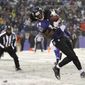 Baltimore Ravens wide receiver Marlon Brown scores a touchdown in the second half of an NFL football game against the Minnesota Vikings, Sunday, Dec. 8, 2013, in Baltimore. (AP Photo/Nick Wass)