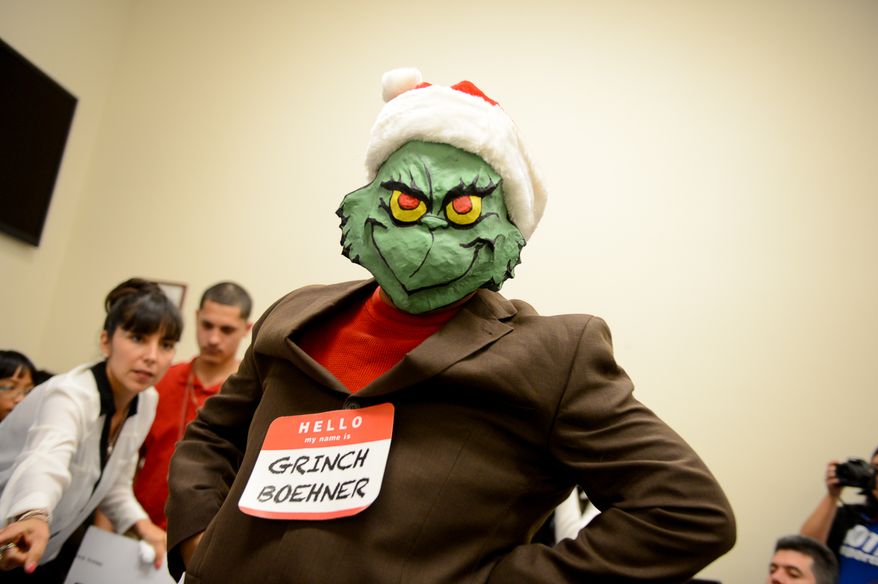 The atheist, er, the Grinch, is back this Christmas season. (Andrew Harnik/The Washington Times)