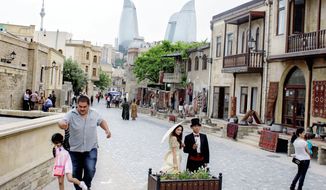 Downtown Baku is a vibrant and active business environment.