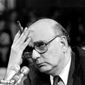 In this March 18, 1980, file photo, Federal Reserve Board Chairman Paul Volcker listens to a question as he appears before the Senate Banking Committee in Washington, D.C.  The Federal Reserve and the Federal Deposit Insurance Corp. each unanimously voted to adopt the so-called Volcker Rule, taking a major step toward preventing extreme risk-taking on Wall Street that helped trigger the 2008 financial crisis. The rule which states that U.S. banks will be barred in most cases from trading for their own profit under a federal rule is named after Paul Volcker, a former Fed chairman who was an adviser to President Barack Obama during the financial crisis. (AP Photo/Chick Harrity, File)